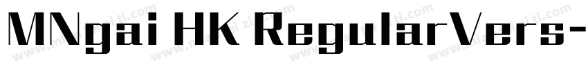 MNgai HK RegularVers字体转换